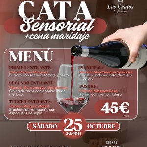 cena sensorial + maridaje